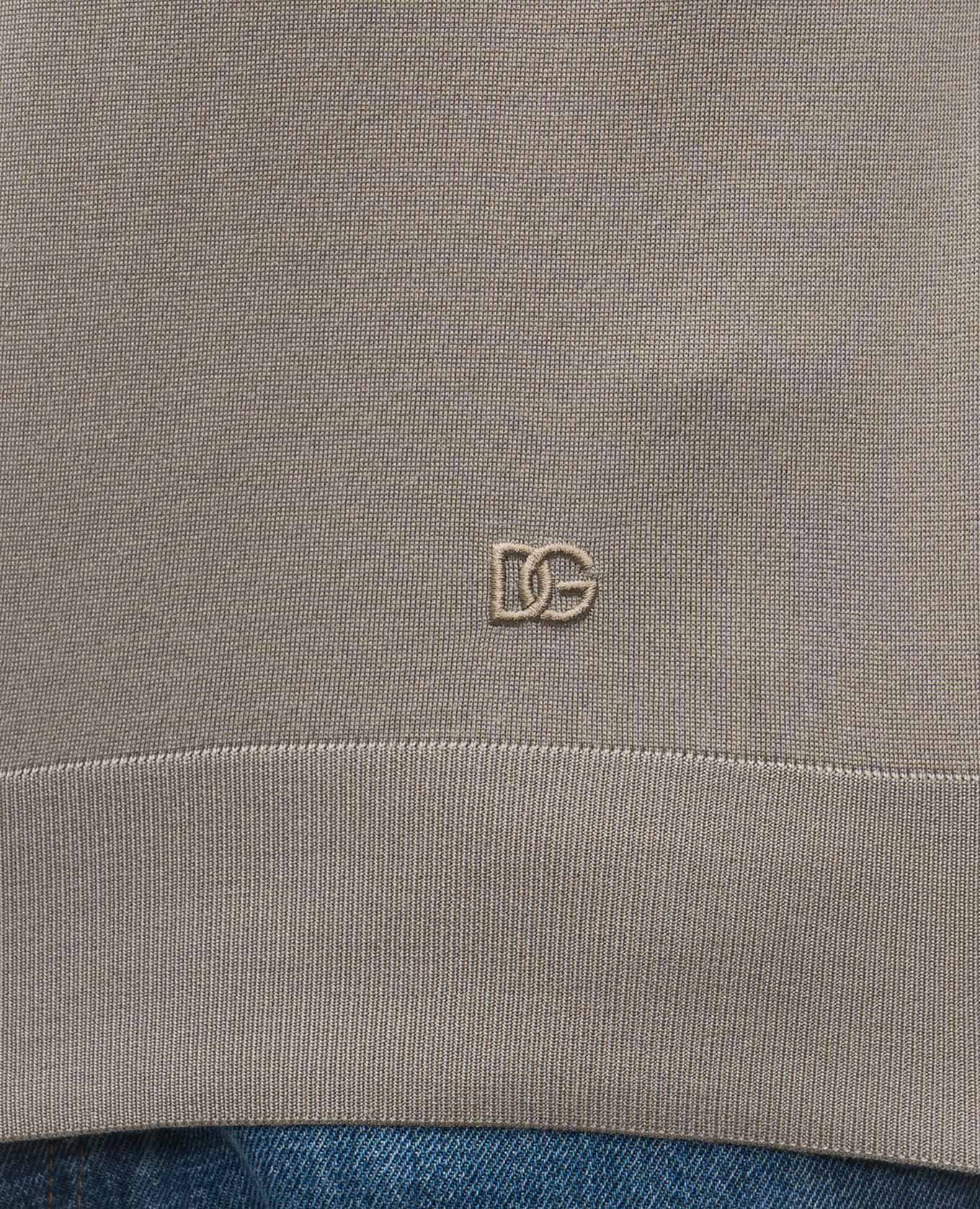 

Khaki silk T-shirt Dolce&Gabbana