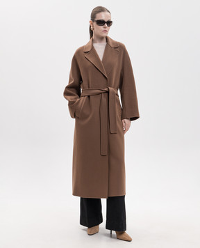 Max Mara Brown PENELOPE wool coat SMMPENELOPE