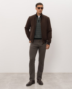 Stefano Ricci Brown cashmere pants MST63B0010T0234