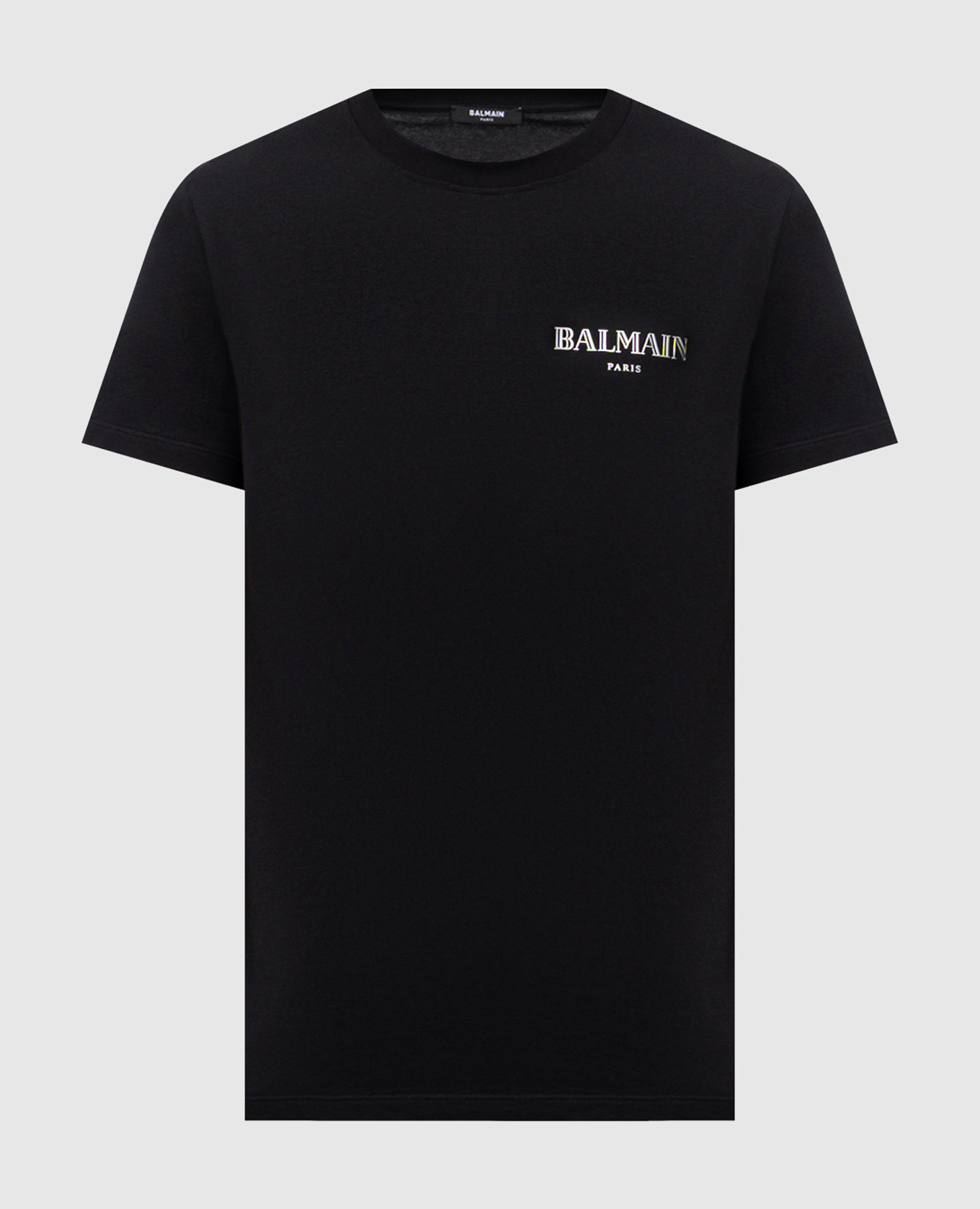 Black t-shirt with logo print