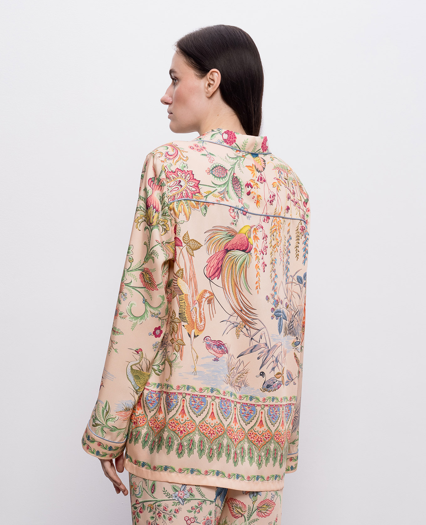 

Pink pajama-style blouse Etro