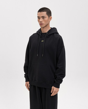 Off-White Black hoodie with Dark Slime print 44MBB085S26F003