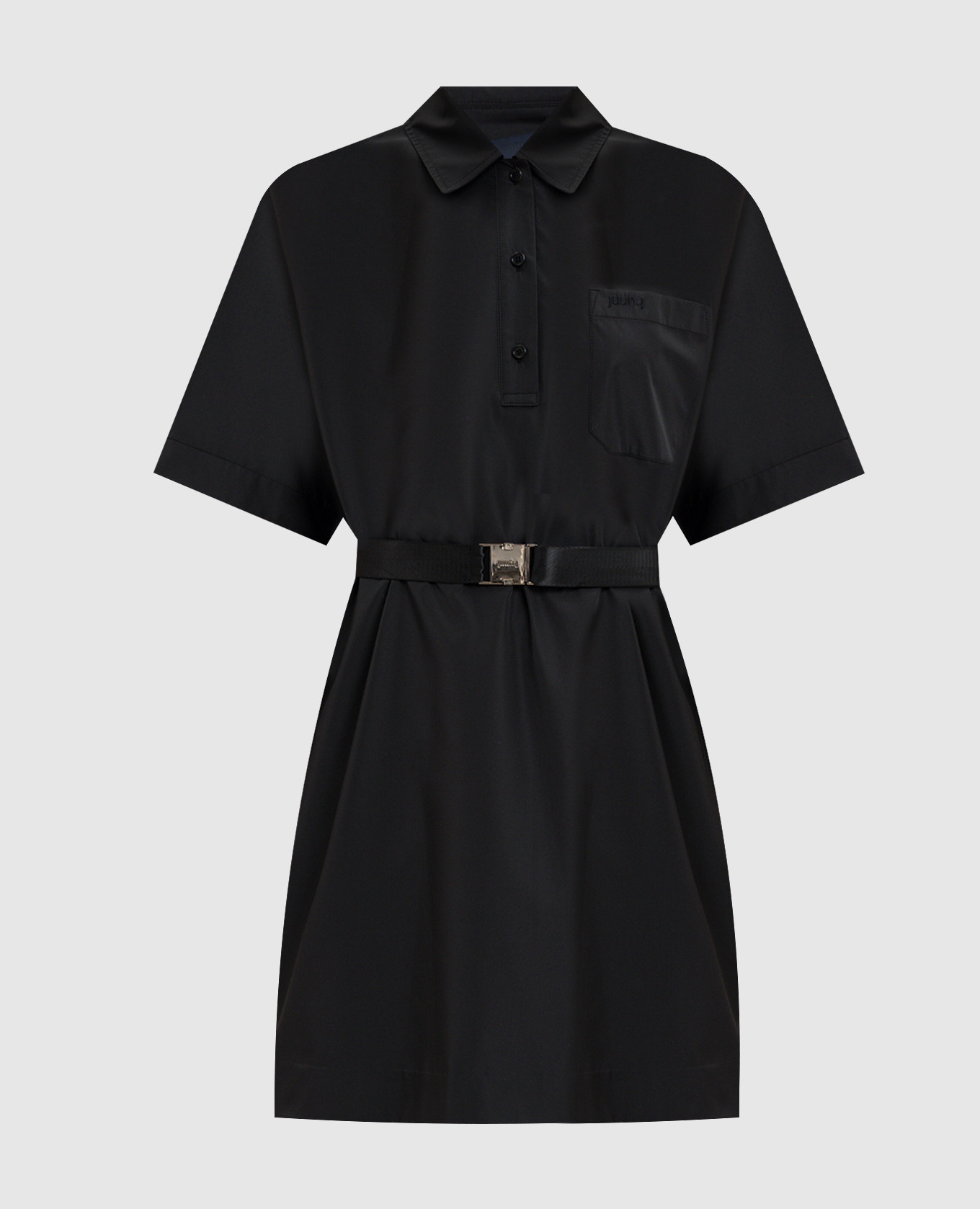 

Black mini polo dress with belt Juun.j