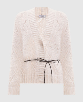 Peserico Ivory alpaca cardigan S99522F03AQ9249