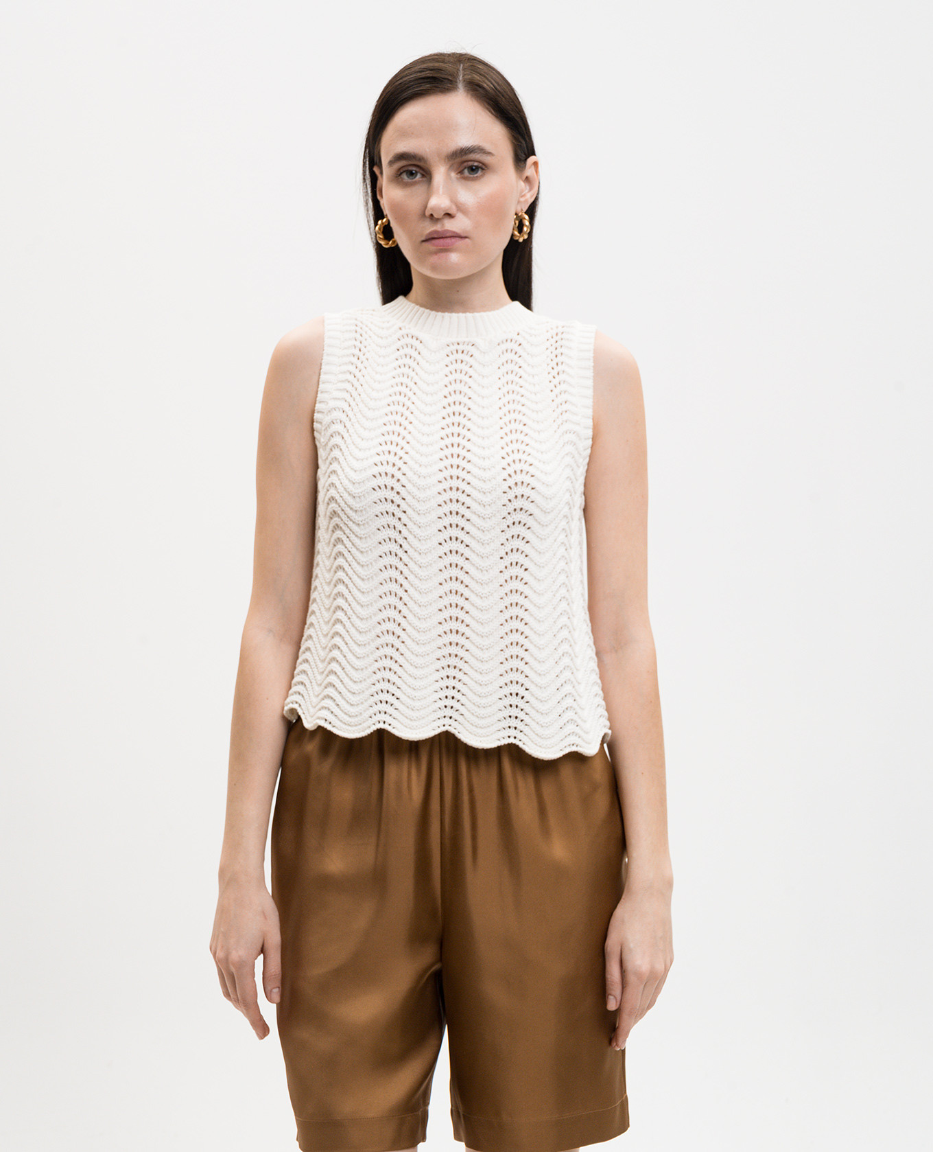

Ivory Vittoria top Loulou de Saison, Beige