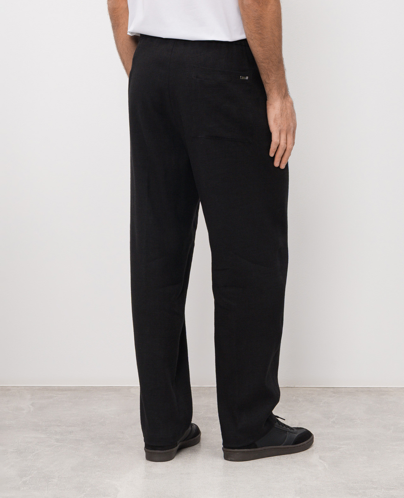

Black linen pants Herno