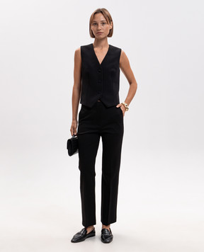 Twinset Black vest with lace 262AP2341