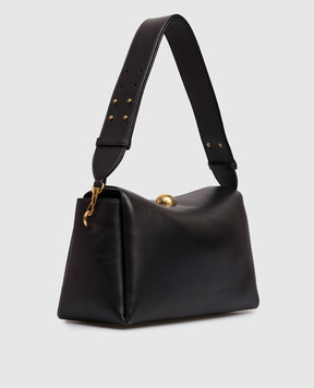 Ami Paris Black Carrousel leather bag ULL712AL0103
