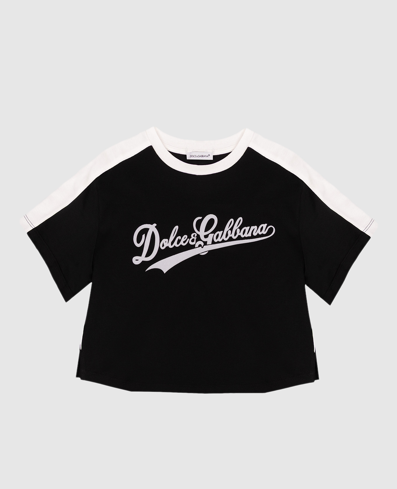 Children's black T-shirt with logo