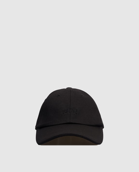 Juun.j Black cap with logo embroidery JC618BP015