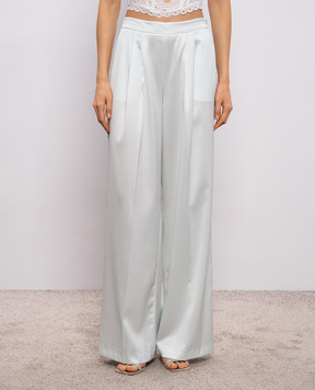Twinset Blue straight-leg pants 261TP2391