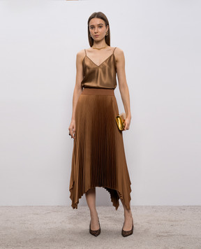 JOSEPH Brown pleated skirt Ade JF009604