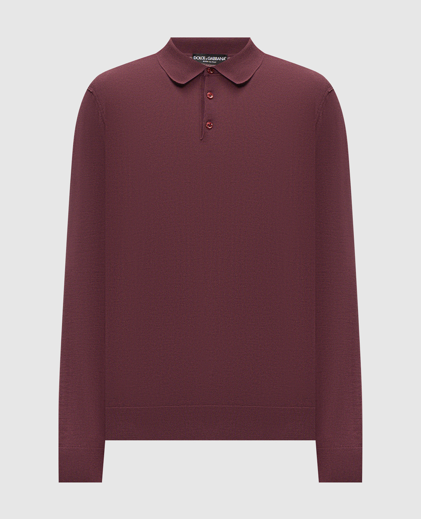 Purple cashmere polo shirt