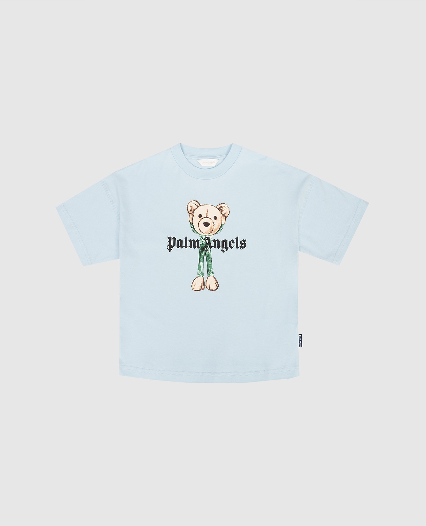 

Children's blue T-shirt with print Palm Angels, Light blue