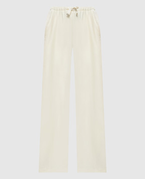 Herno Ivory wool trousers PT000273D33478