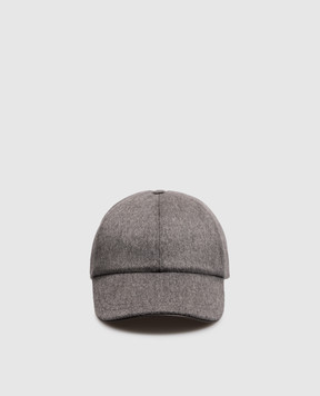 Peserico Gray wool and cashmere cap R76061C006717