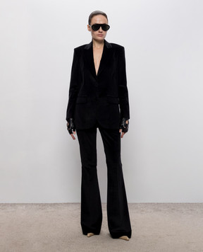 Jacob Lee Black velvet jacket WWB0045AW26VB