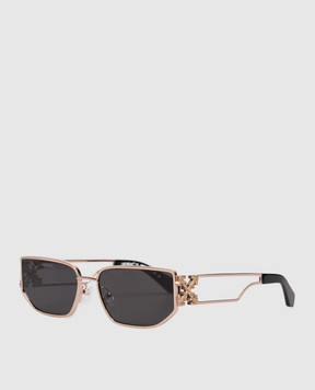 Off-White Allen gold-tone logo sunglasses OW1027760760