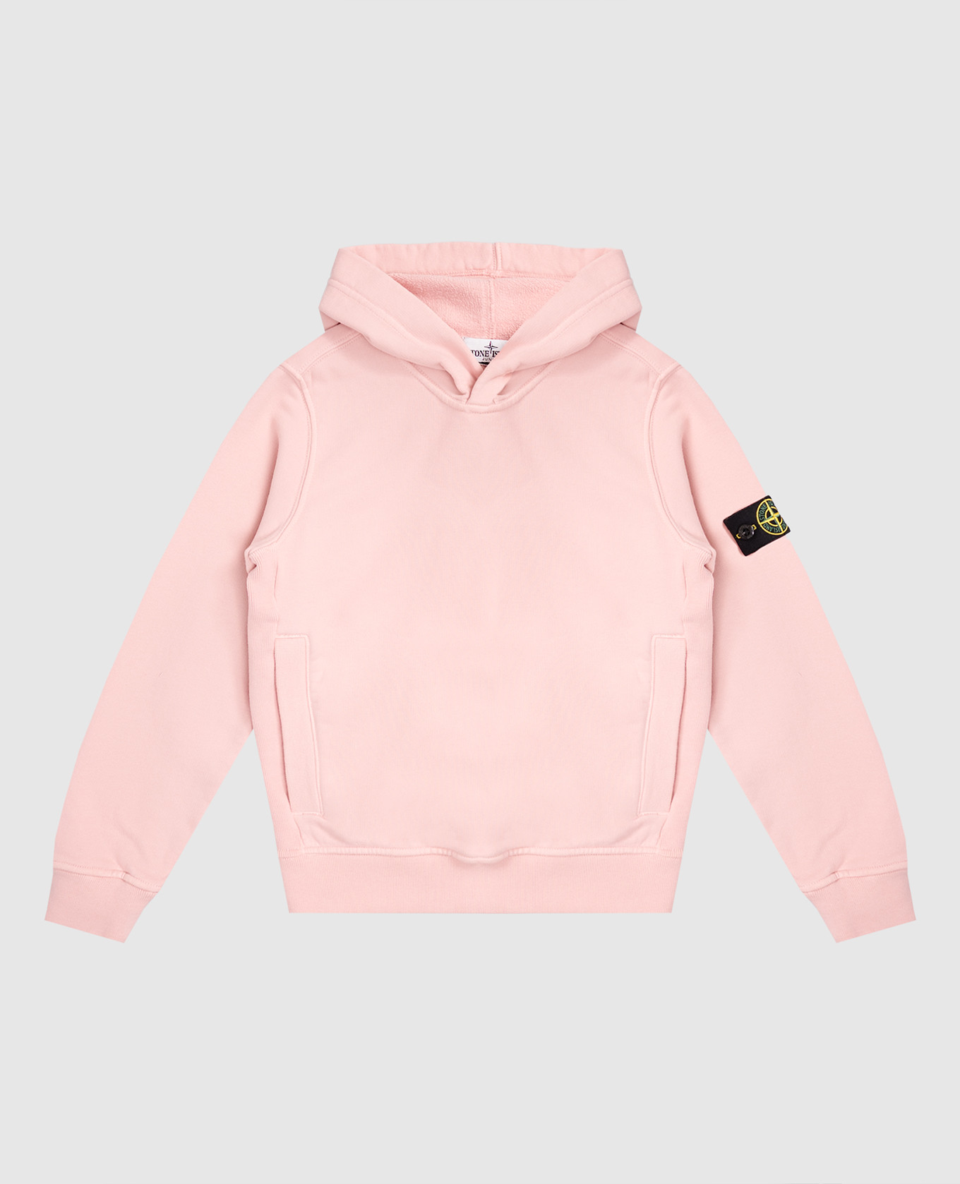 

Children's pink hoodie with logo Stone Island