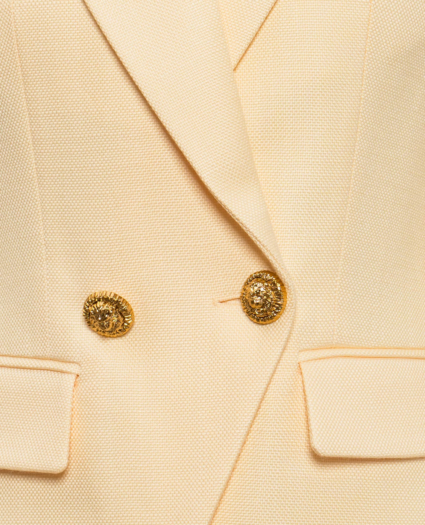 

Yellow double-breasted jacket Balmain