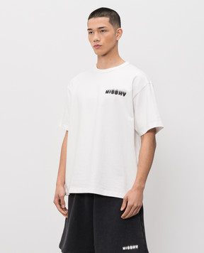 Misbhv White T-shirt with logo print 250M115