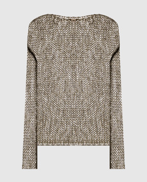 Khaite Wendy green wool and silk sweater 18300539