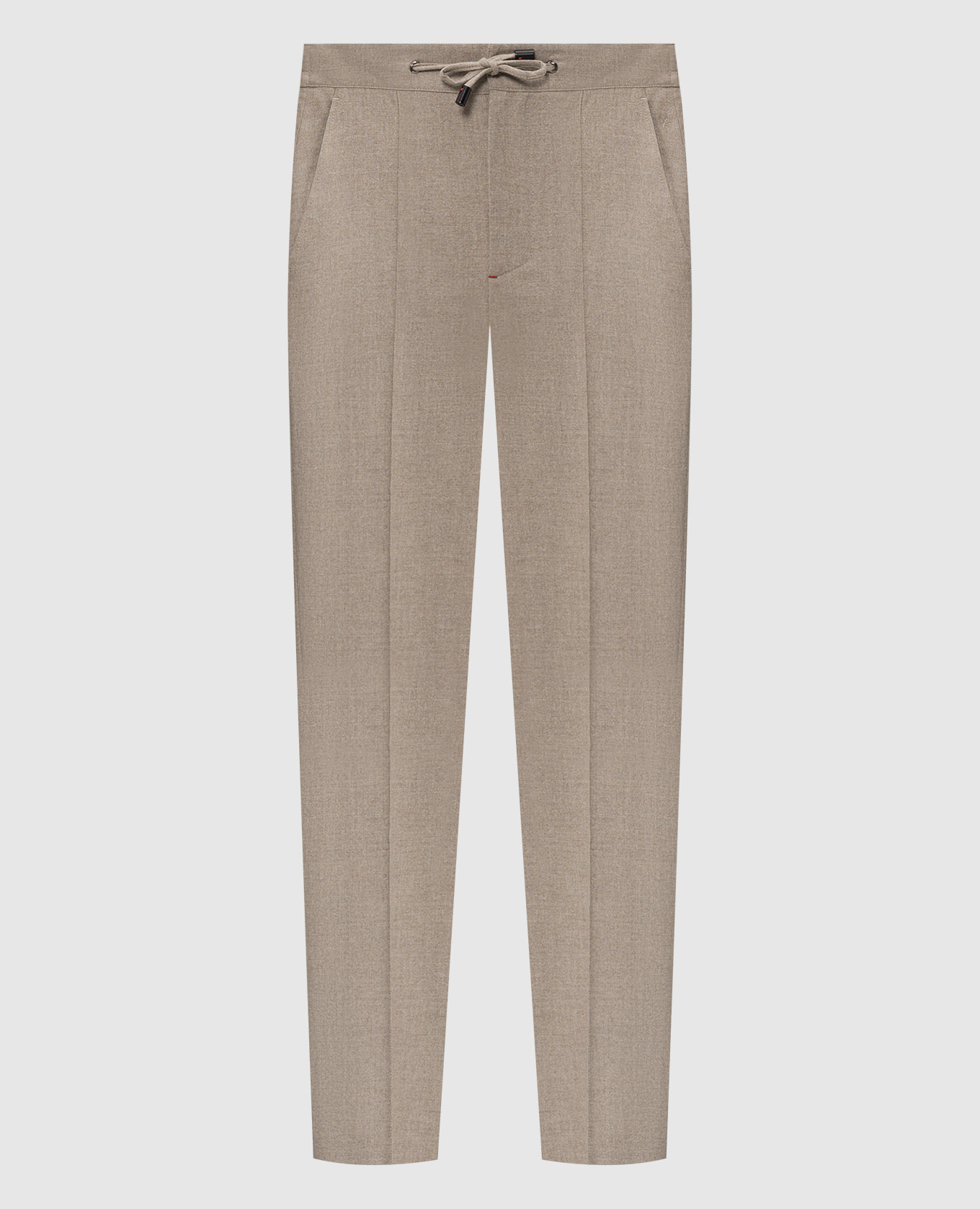 Beige wool pants