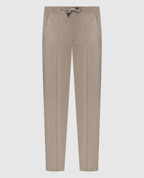 ISAIA Beige wool pants PNC053P9070