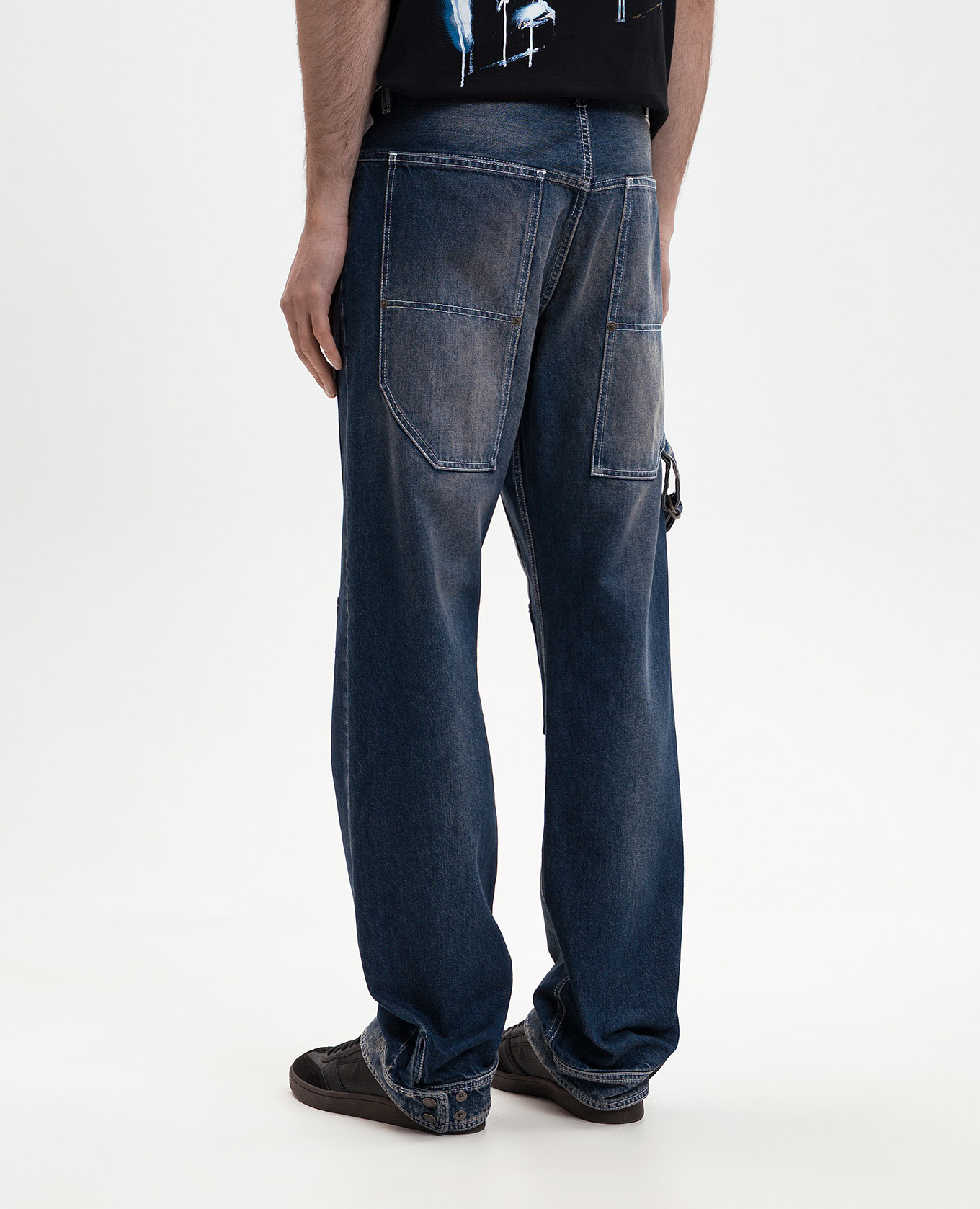 

Blue distressed cargo jeans Off-White