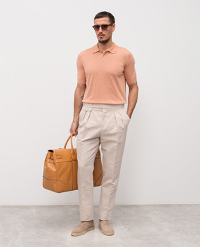 Brunello Cucinelli Beige linen pants MH253M5030