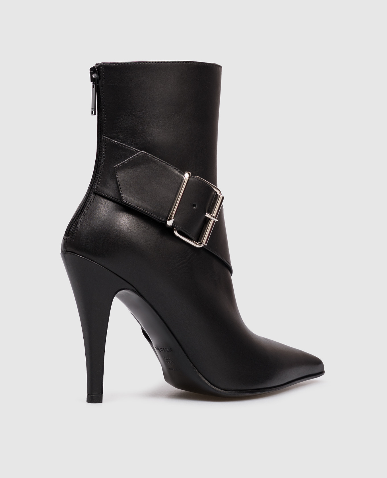 

Black leather Heron Buckle ankle boots Alexander McQueen