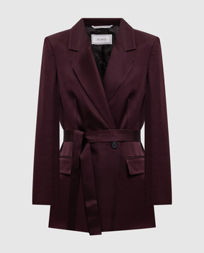 Peserico Purple jacket with belt S01250A05433