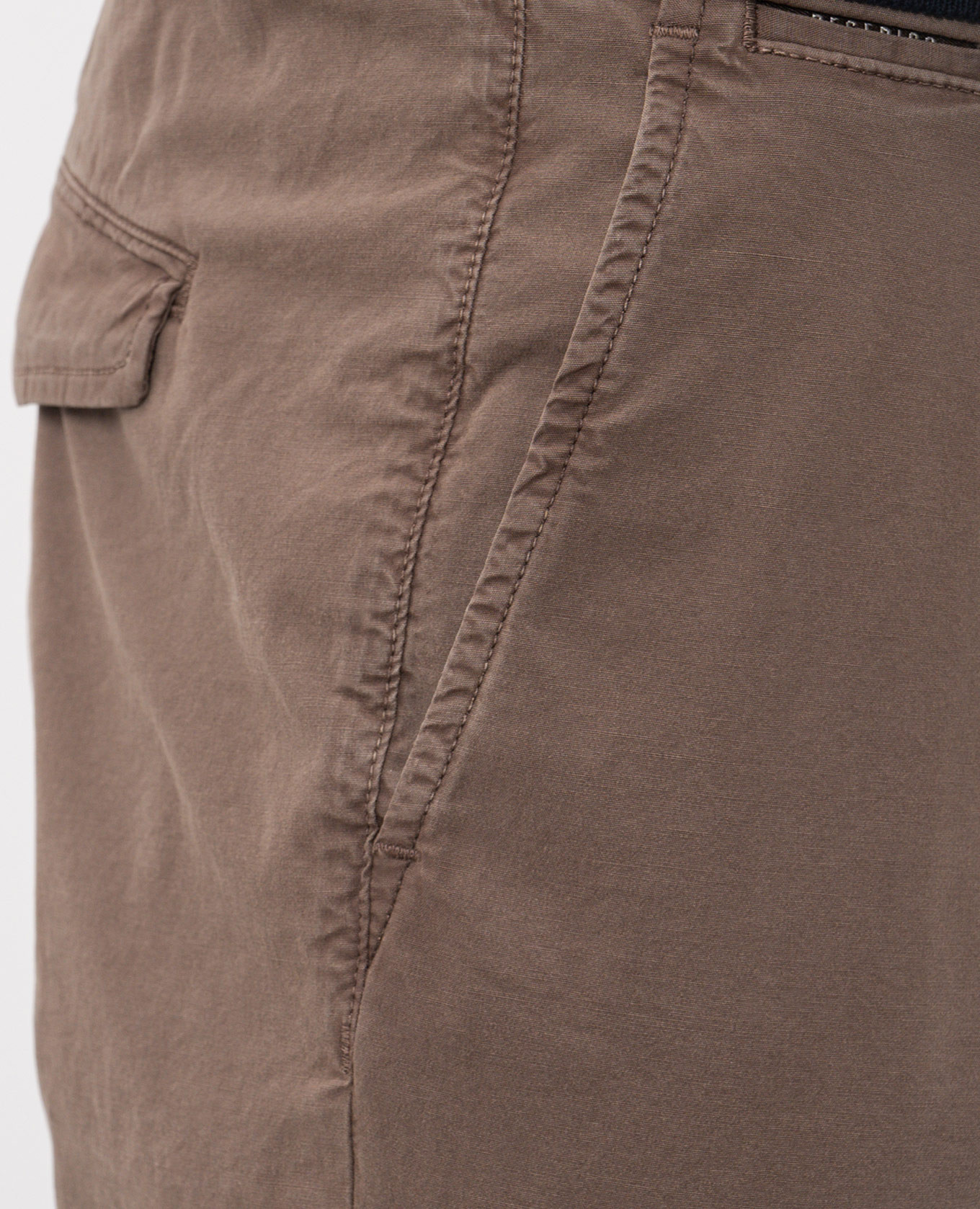 

Brown pants with logo patch Peserico