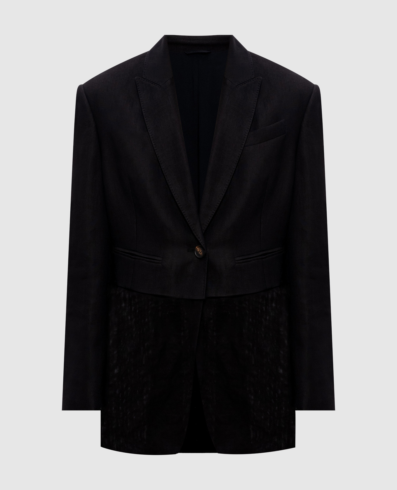 Black jacket with linen