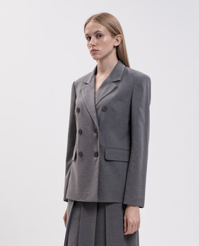 Twinset Gray double-breasted jacket 262AT2210
