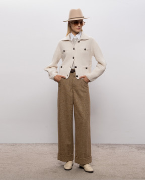 Brunello Cucinelli Brown wool pants MD002P9353