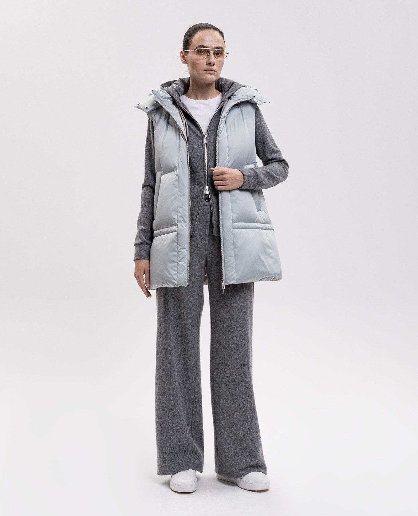 Grey wool and cashmere sports jacket Marco Pescarolo 2