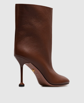 Babe Pay Pls Brown leather ankle boots 410927KO