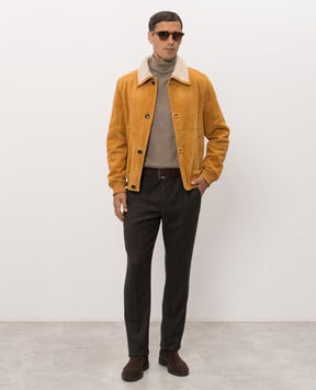 Stefano Ricci Brown sheepskin coat M7J6300110LACONY