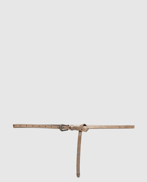 Brunello Cucinelli Brown suede belt M0DVLC128