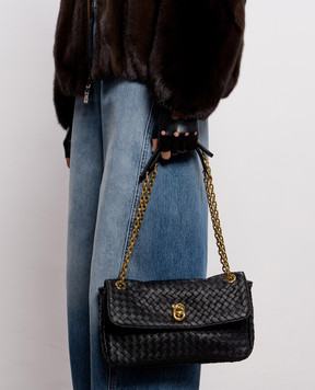 Bottega Veneta Madison black leather bag 876648V6JG0