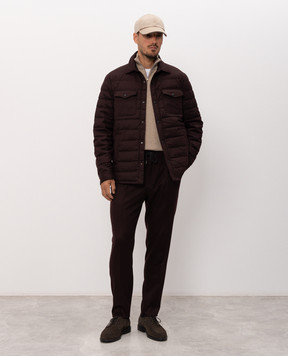 Peserico Burgundy wool down jacket R5226002710