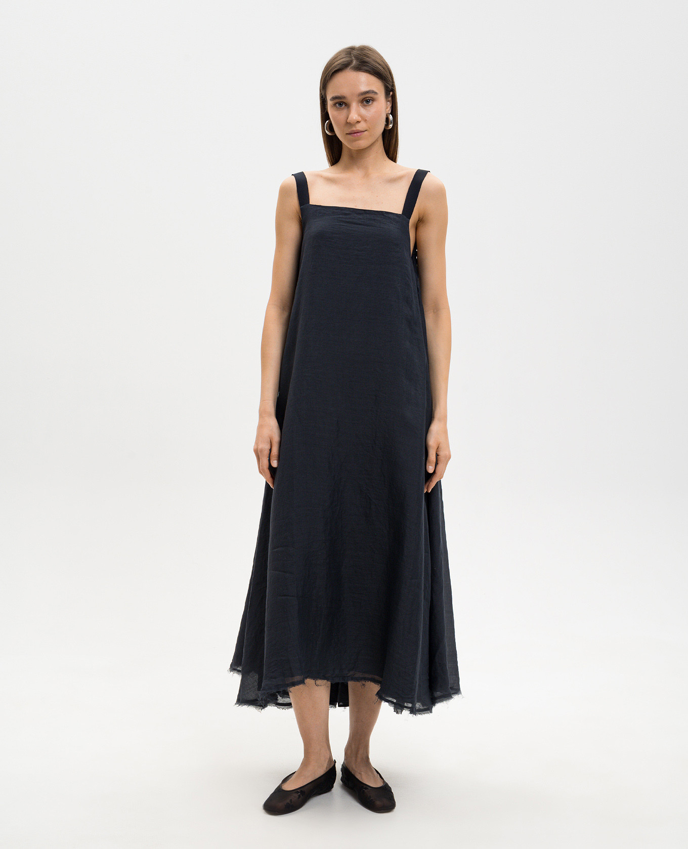 

Blue strapless dress with open back Marc Le Bihan