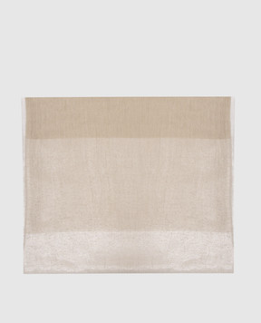 Peserico Khaki stole with lurex A31540C0CC754