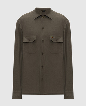 Stefano Ricci Green cashmere shirt SP008452CEA01T