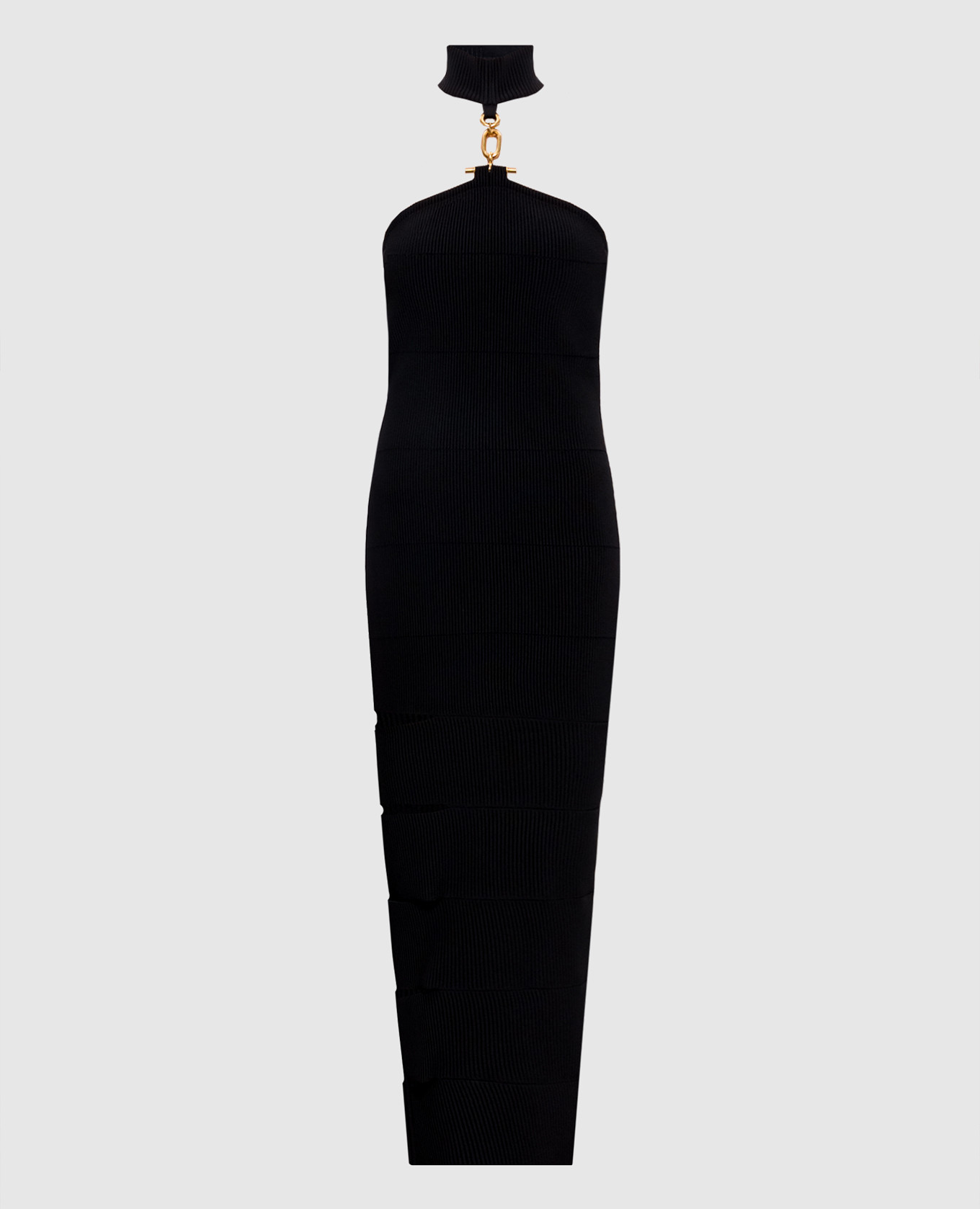 Black dress with slits Balmain