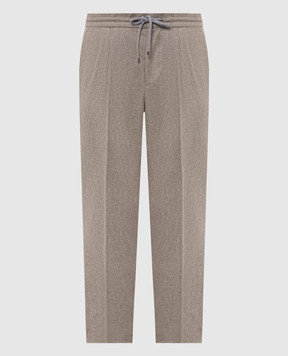 Brunello Cucinelli Gray wool pants M038PE1710