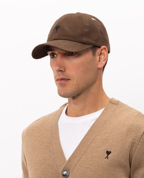 Ami Paris Brown cap UCP265AW0041m