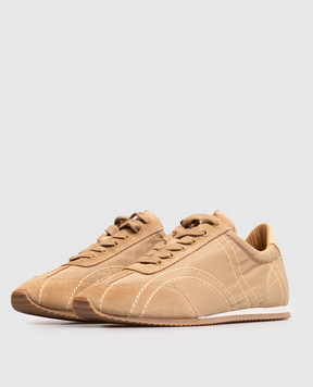 Toteme Beige Flex desert combination sneakers 263WAS0357FB0137