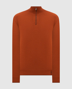 Stefano Ricci Terracotta wool, silk and cashmere jumper KE08004L01E26374